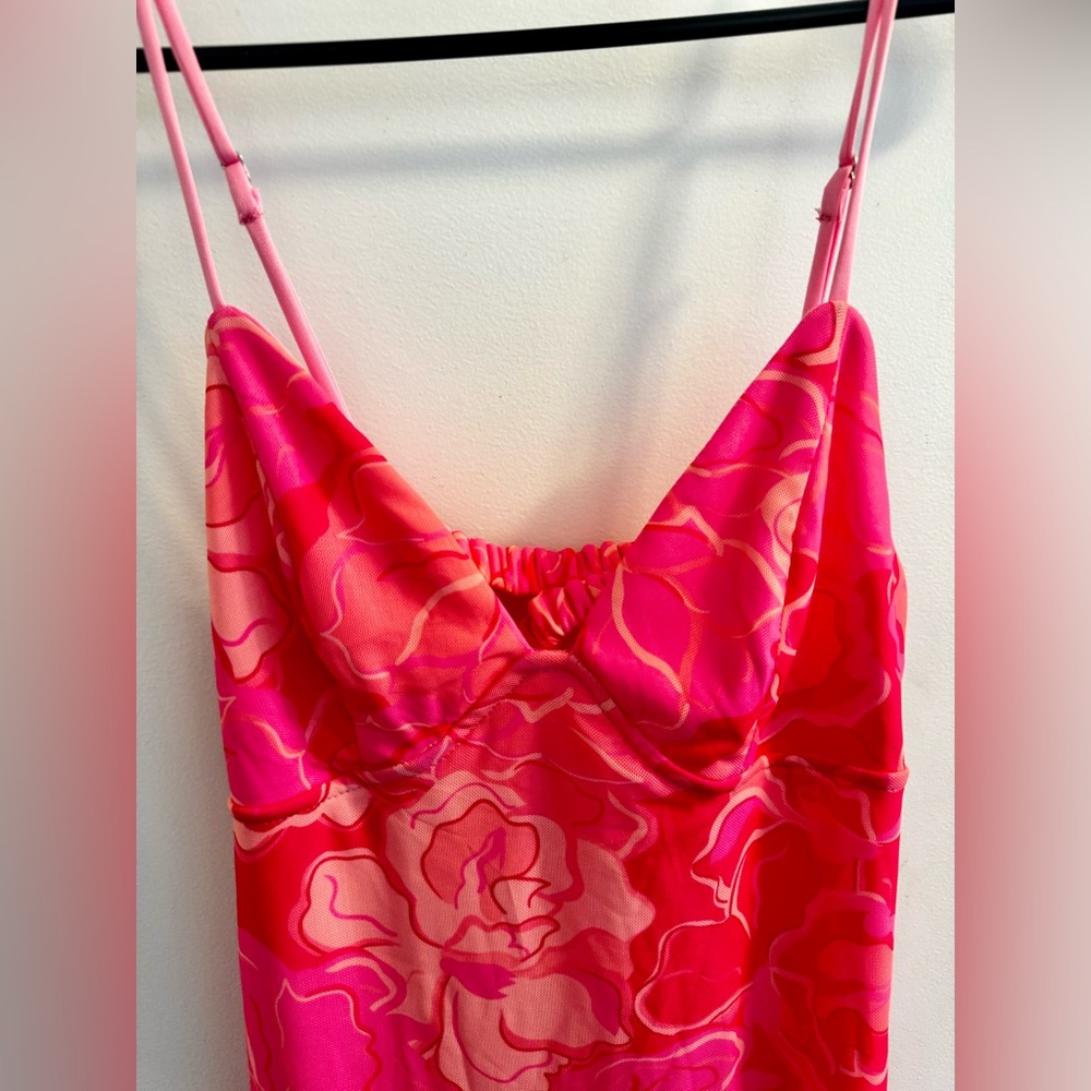 Hello Molly Pink Floral Maxi Dress - Picture 5 of 7